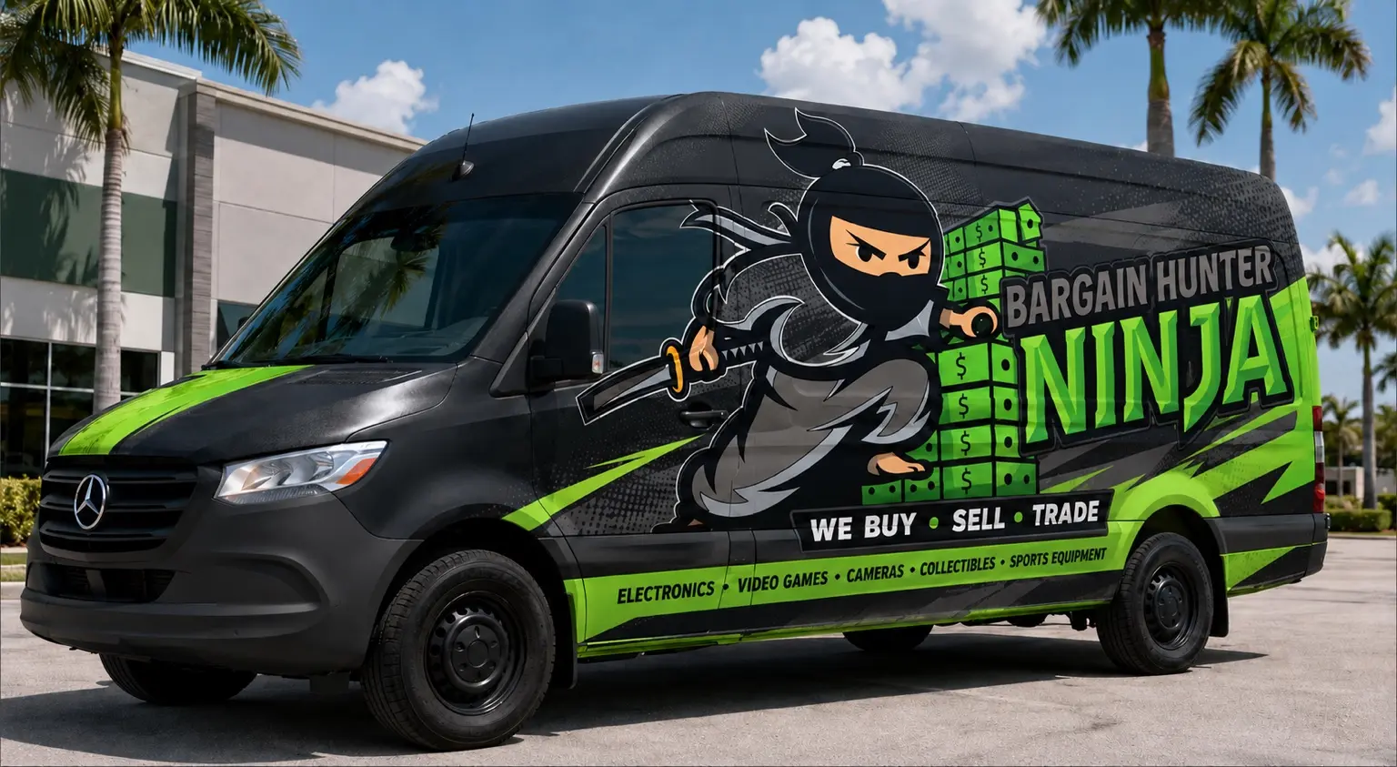 Bargain Hunter Ninja local pickup van serving Broward and Miami-Dade
